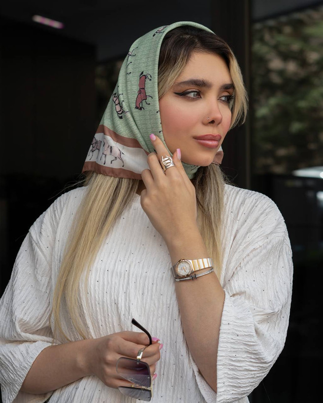 روسری مینی اسکارف سبز