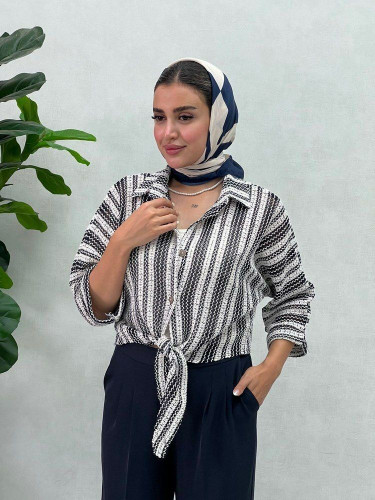 شومیز گرهای ای قلاب بافی ونوس