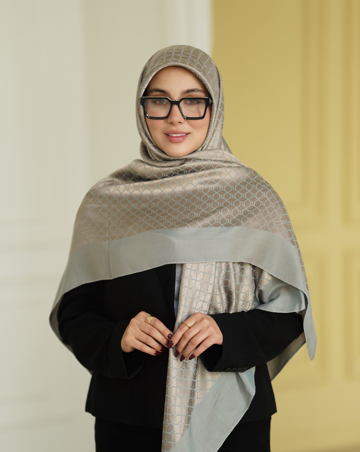 روسری نخ ژاکارد