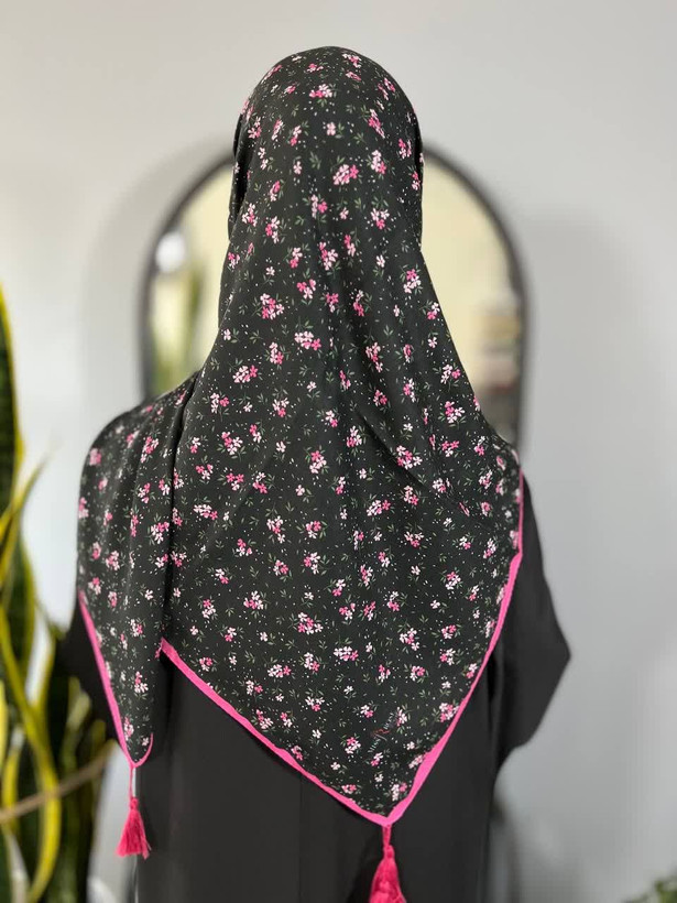 روسری سوپرنخ گل گلی