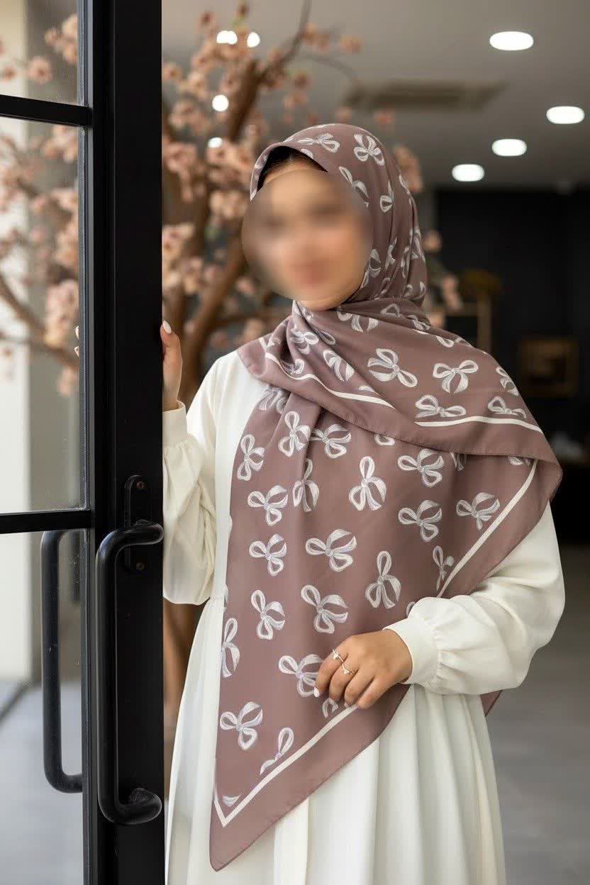 روسری ساتن ابریشم قواره ۱۳۵