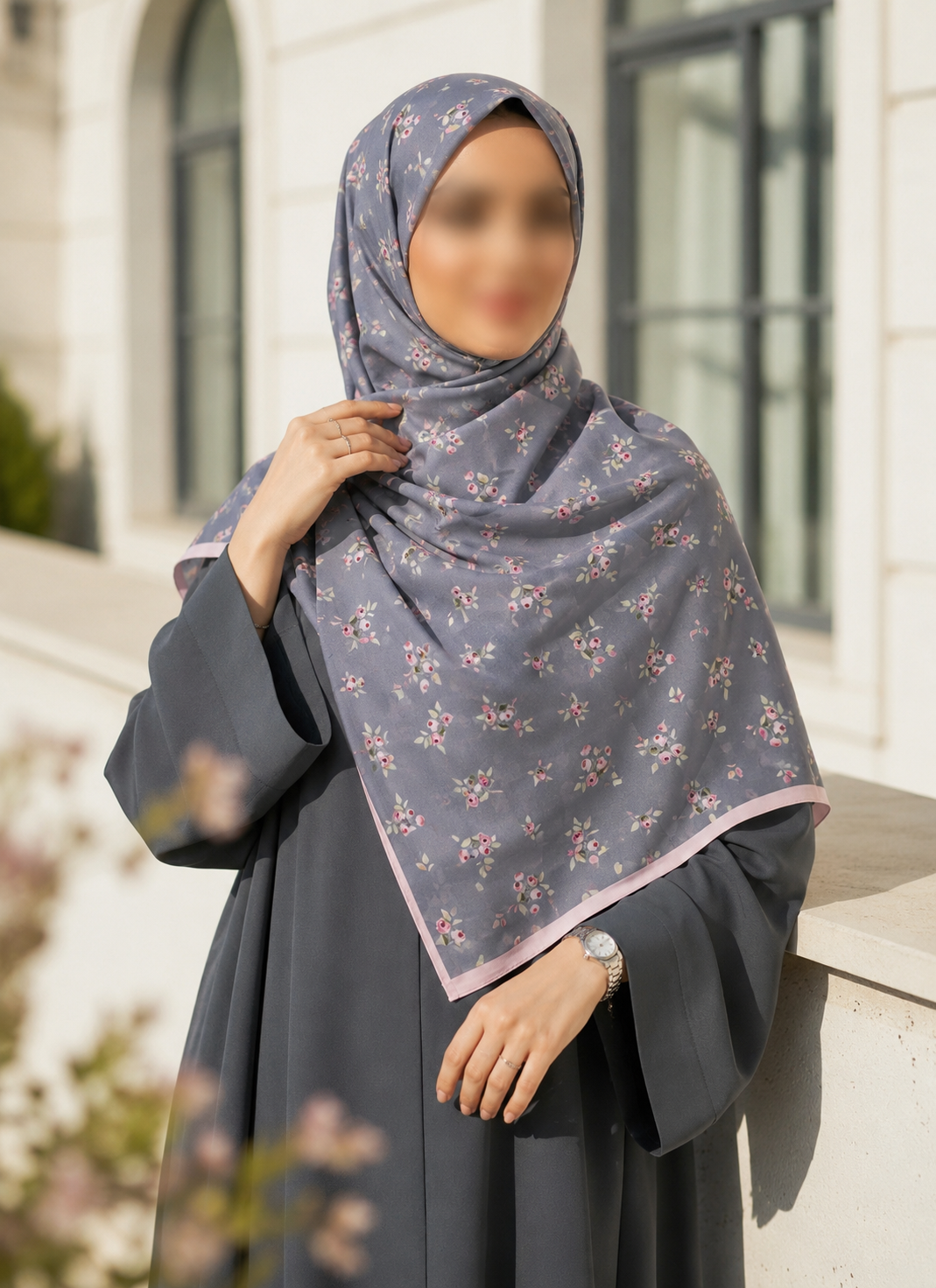 روسری کرپ نخ میس قواره ۱۴۰