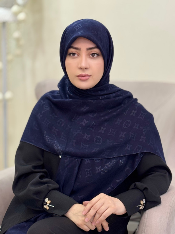 روسری سوپرنخ وال ژاکارد LV قواره ۱۳۰