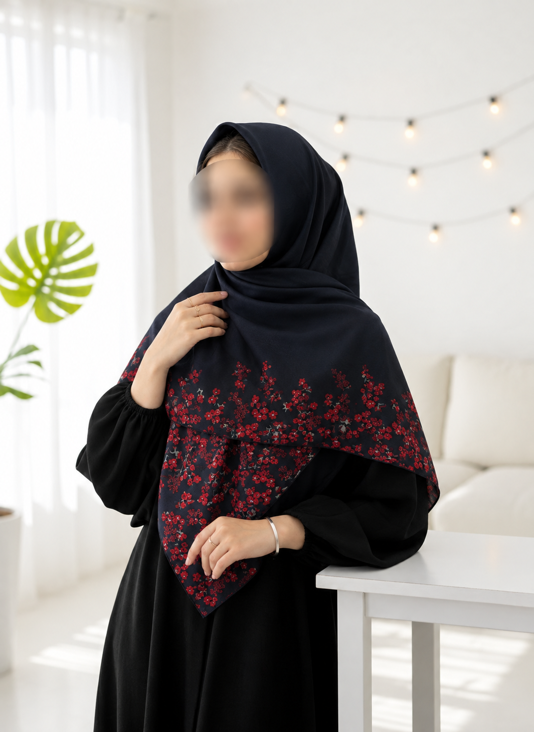 روسری گلدار ریز سوپرنخ